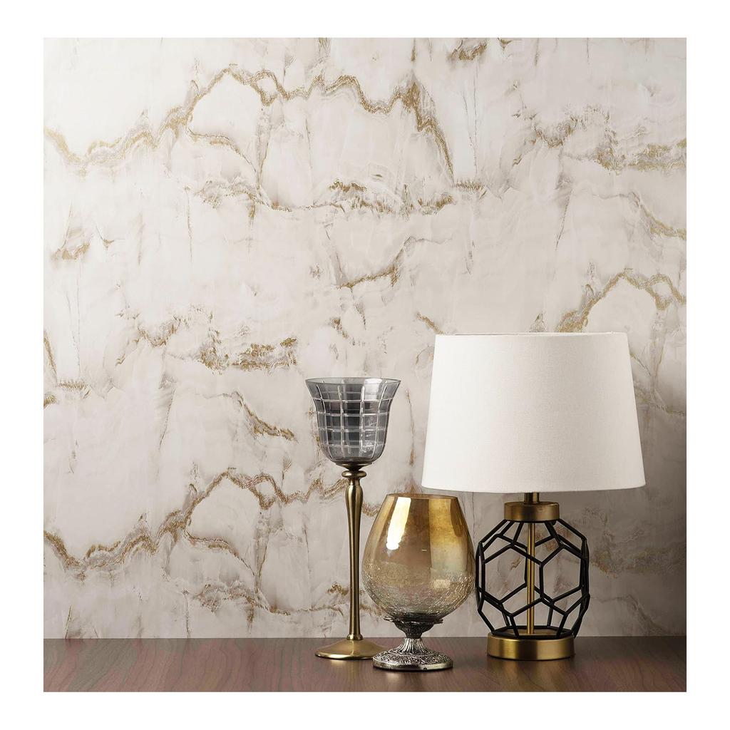 Crown Aura Marble Textured Wallpaper