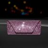 Portable Shiny Diamond Car Glasses Case Crystal Bling Rhinestone Sunglasses Box Sunglasses Storage Box Men