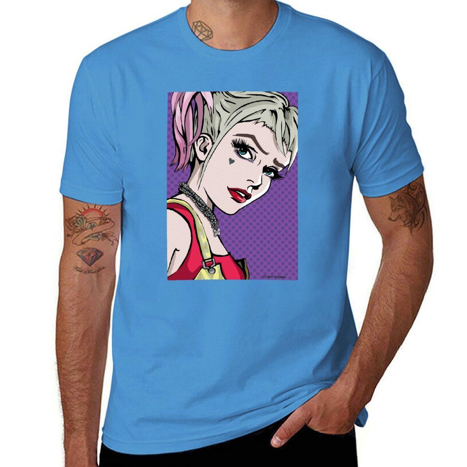 Lichtensteininspired bird Tshirt new edition plus size tops customs hippie clothes mens graphic tshirts pack S
