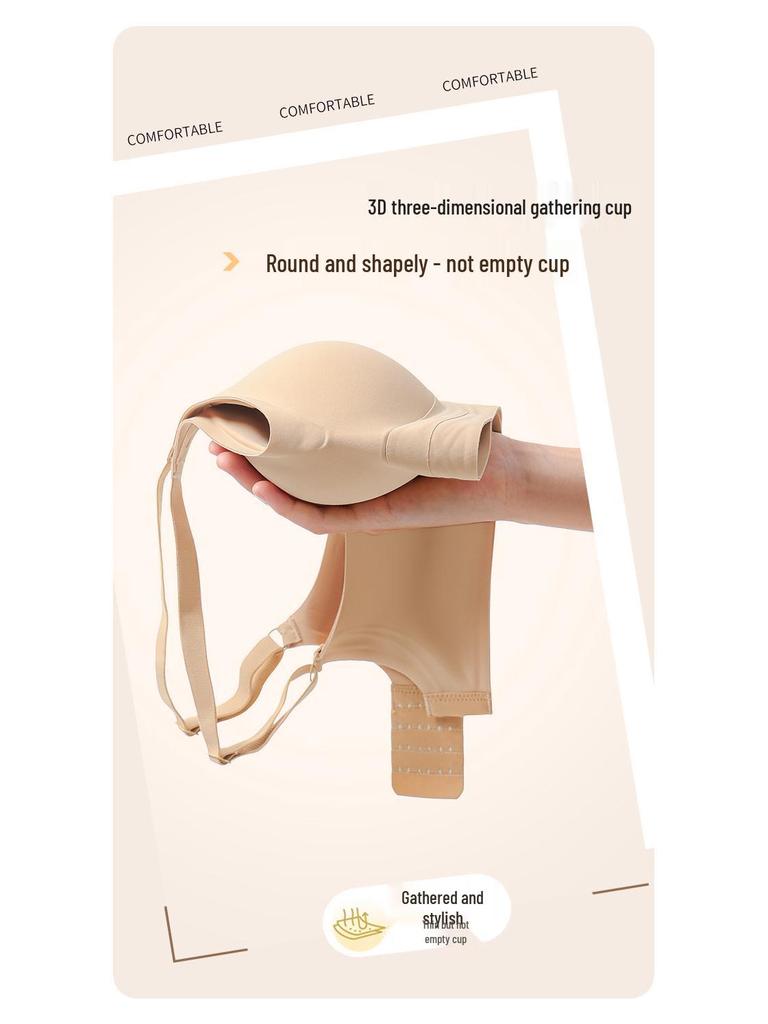 Nahtlose Foundation Flüssig-Unterwäsche: Kleine Brust Sammelstütze, Anti-Hänge Vollschalen Minimierungs-BH