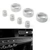 7Pcs/Set Aluminum Car Central Control Switch Knob Ring Cover Trim For Honda Civic 11th -up For CRV CR-V -2024