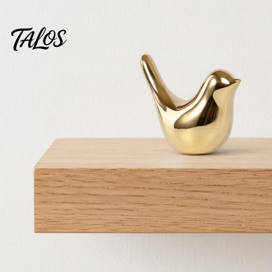 Ceramic Bird Ornament Statues, Modern Gold Decoration, Nordic Style Desktop Decoration Figurine Ornaments for Home Office Decor Abstract Art