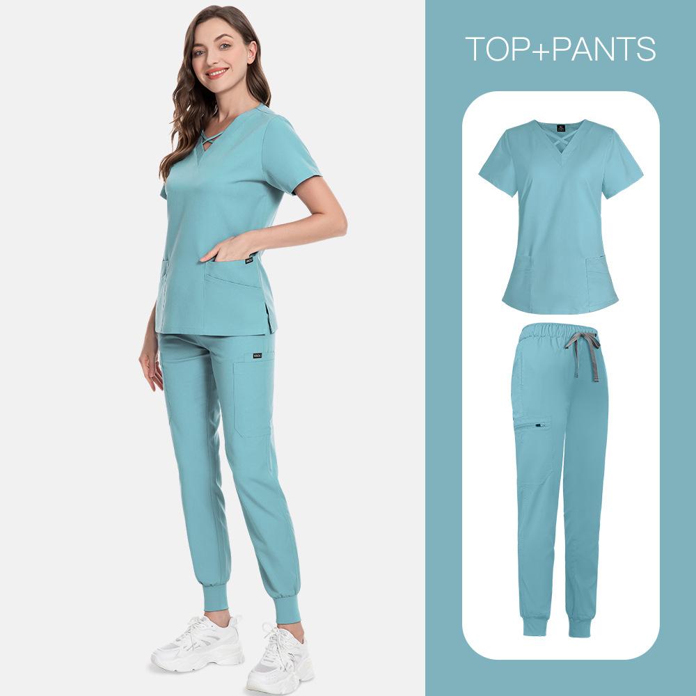 Women'S Handclothes Beauty Salon High Quality Thickened Spa Private Hospital Doctor Nurse Overalls Cleaning Uniform