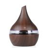 Holzmaserung USB-Lade-Luftbefeuchter, Desktop Mini Aroma Diffusor mit Umgebungslicht für Schlafzimmer Zuhause