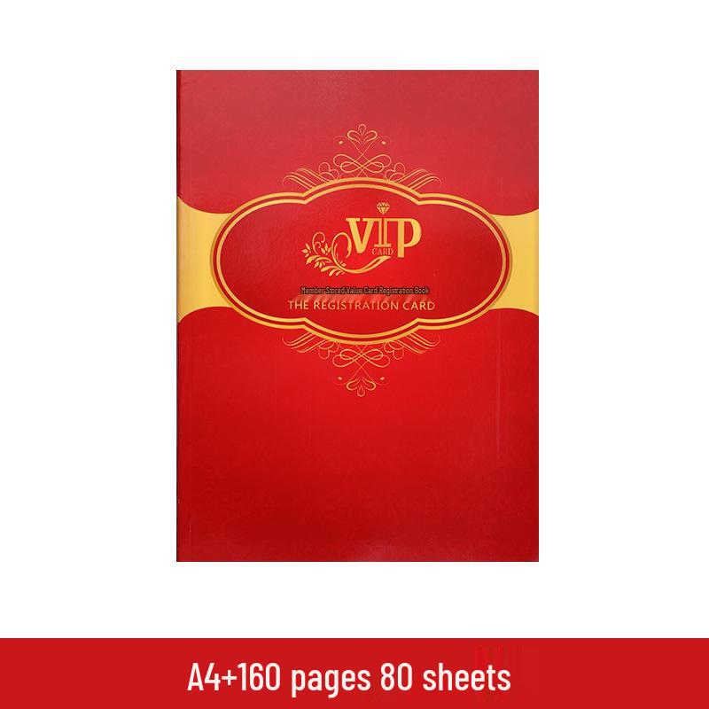 A4 VIP Customer Registration Book for Barber & Beauty Salons: Stored Value Management Book