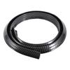 Fender Molding, Overfender Arch, Rubber, Flush Mount, Scratch-Resistant, Universal Auto Part, 1.5m, Mudguard, Carbon Fiber Pattern, Black