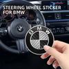 Car Steering Wheel Center logo Sticker interior modification For BMW E36 E46 E53 E90 E60 E61 E93 E87 X1 X3 XLRNT1