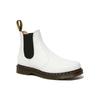 Dr. Martens 2976 Round Toe Elastic Band Short Chelsea Boots Unisex Boots White 26228100