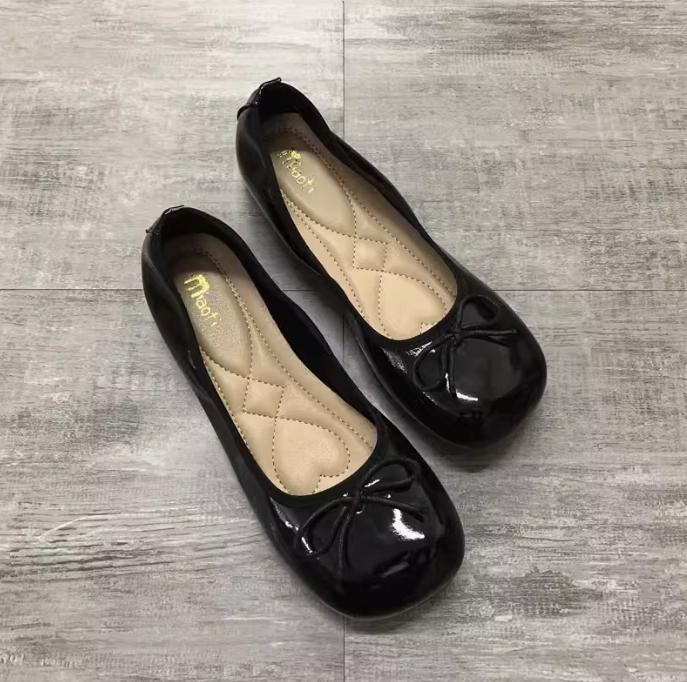 Fashion Flat Shoes for Women 2025 Spring and Autumn New Mary Jane Square Toe Women's Red Plus Size Women's Shoes 41-43 Zapatillas Mujer