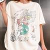 Vintage Ariel Little Mermaid Shirt, Disney Princess Comfort Colors Tee, Flounder Sebastian Dolphin Graphic, Girls Trip Vacation Gift for Her