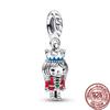 Red Motorcycle Rider & Good Fortune Carp Fish Dangle Charm Beads Fit Original Fasion 925 Sterling Silver Bracelet Women Jewelry
