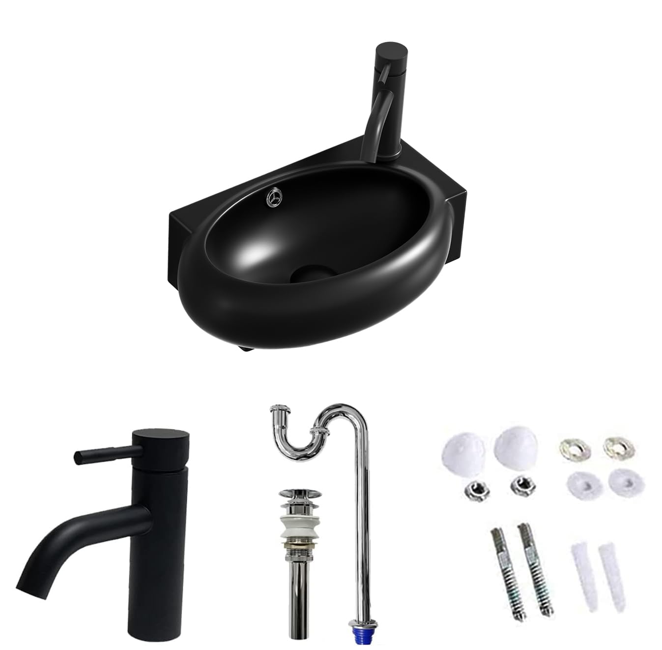 

слив Ручная стирка ручная стирка маленькая стирка ручная стирка подставка [Включает комплект S-сифона] раковина, черный, настенный, 425285150мм, настенный, раковина, раковина,