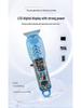 New Model USB Electric Hair Clipper with LCD Display - Professional Transparent Clipper for Barber Shops