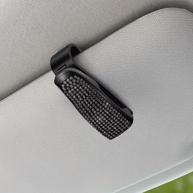 Universal Car Glasses Holder Clip Sun Visor Organizer for Sunglasses Cards Tickets Vehicle Interior Decoration