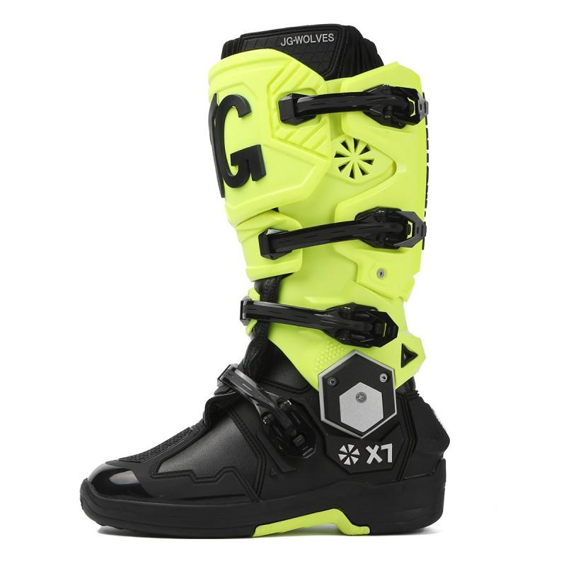J-WOLVES Off-Road Motorcycle Boots Men Women Trail Enduro Riding Shoes Waterproof Anti-Slip Shock Absorption