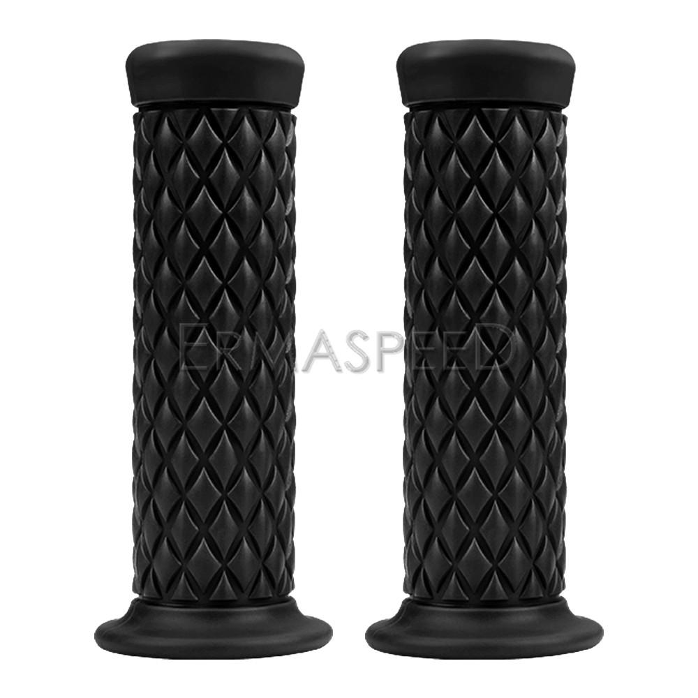 Retro motocyklové rukojeti Univerzální 7/8" 22 mm 24 mm Protiskluzové pryžové rukojeti pro motocykly Moto Scooter Motocross Motorbike