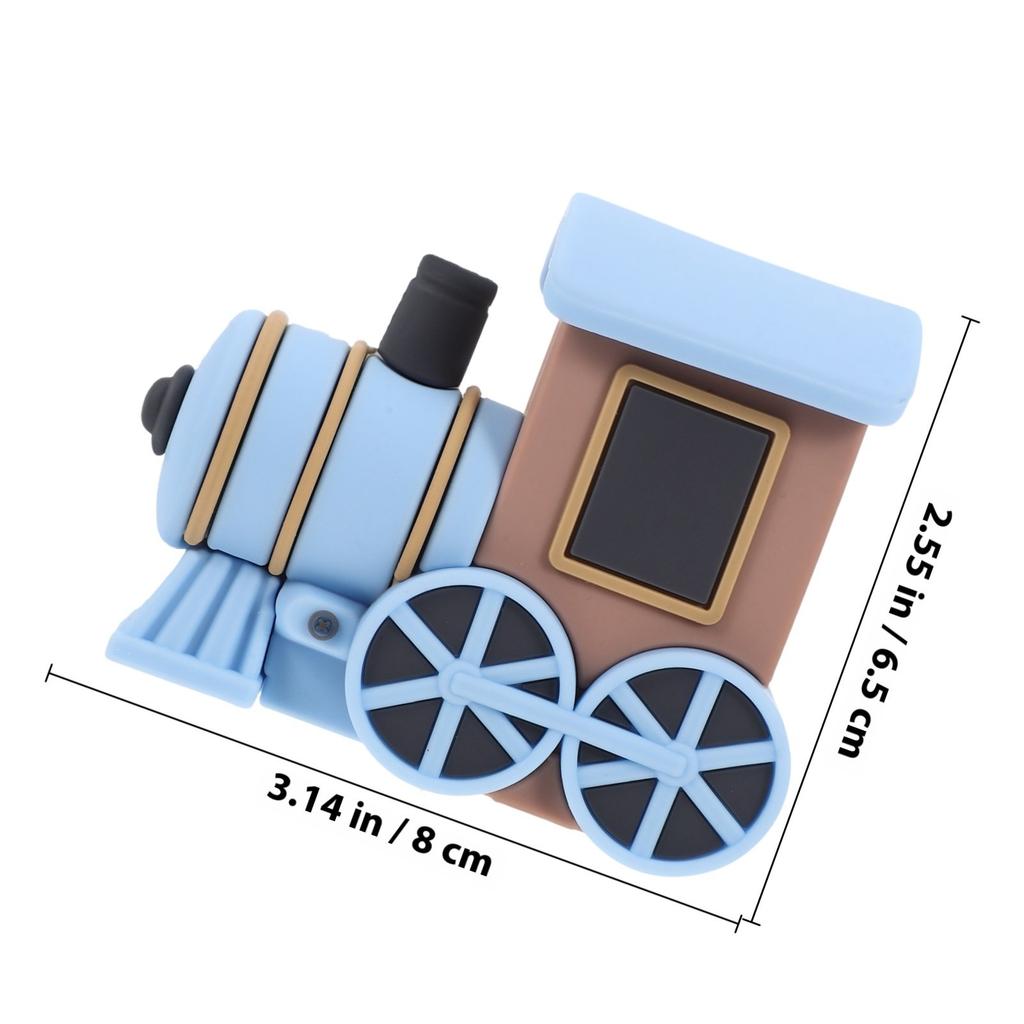 Cute Cartoon Train Cake Topper Birthday Party Decoration Miniature Train Decoration PVC Cupcake Cake Supplies Cupcake Toppers