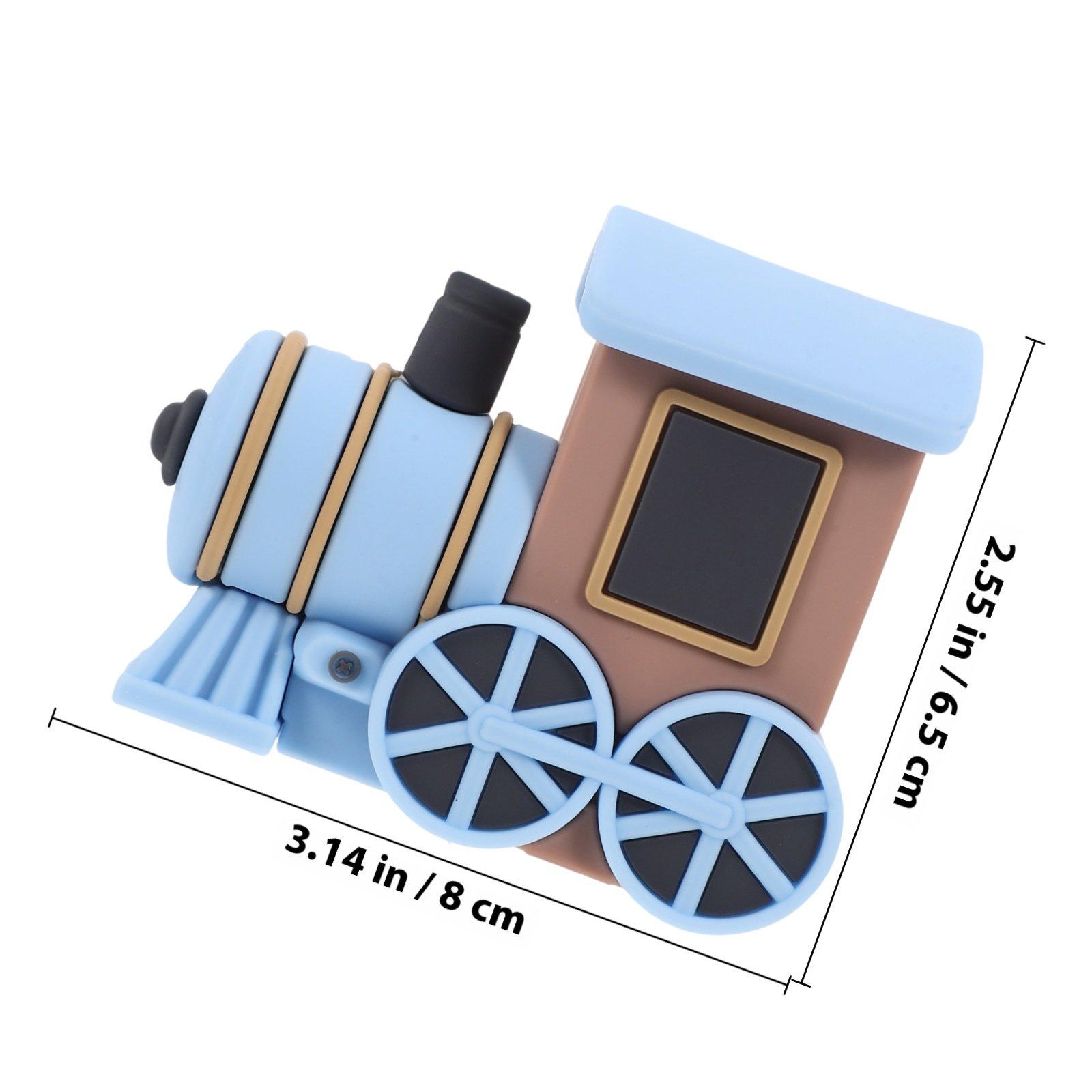 Cute Miniature Cartoon Train Cake Topper Birthday Party Decoration PVC Cupcake Cake Decoration Birthday Party Decorations синий