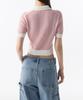 MUSINSA STANDARD WOMAN Women'S Boucle Knitted Polo Shirt [Light Pink]
