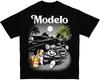 Modelo The Cat Mens Heavyweight Low Rider T-Shirt Print On Shaka Wear Tee Unisex T-Shirt