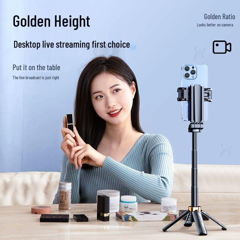 3-in-1 Portable Selfie Stick & Phone Holder for Vlogging and Streaming
