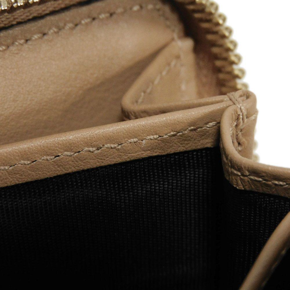 Used Guccissima Coin Purse 9539 544249 BMJ1G 2754 7943 with Embossed Double G Logo and Zip Around Closure, Micro GG