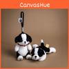Border Collie Animal Plush Doll Keychain With Pp Cotton Filling For Backpack Decor And Gift