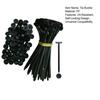 Tie Buckle Set Durable UV-Resistant Black Ties Pin Button Self-Locking Design Universal Model Cable Buckle