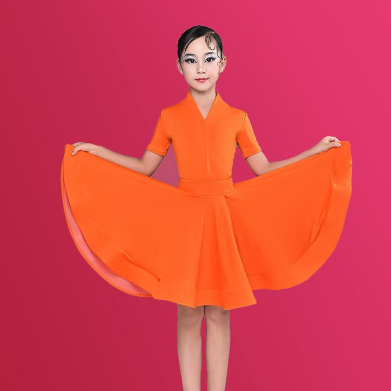 Girl Latin Dance Training Costume Children's Performance Costume Competition Regulations Latin Dance Dress