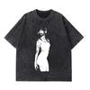 Aitana Cuarto Azul Album Vintage Washed Tour T-Shirt Herren Damen Kurzarm T-Shirt Streetwear Harajuku Ästhetik T-Shirts