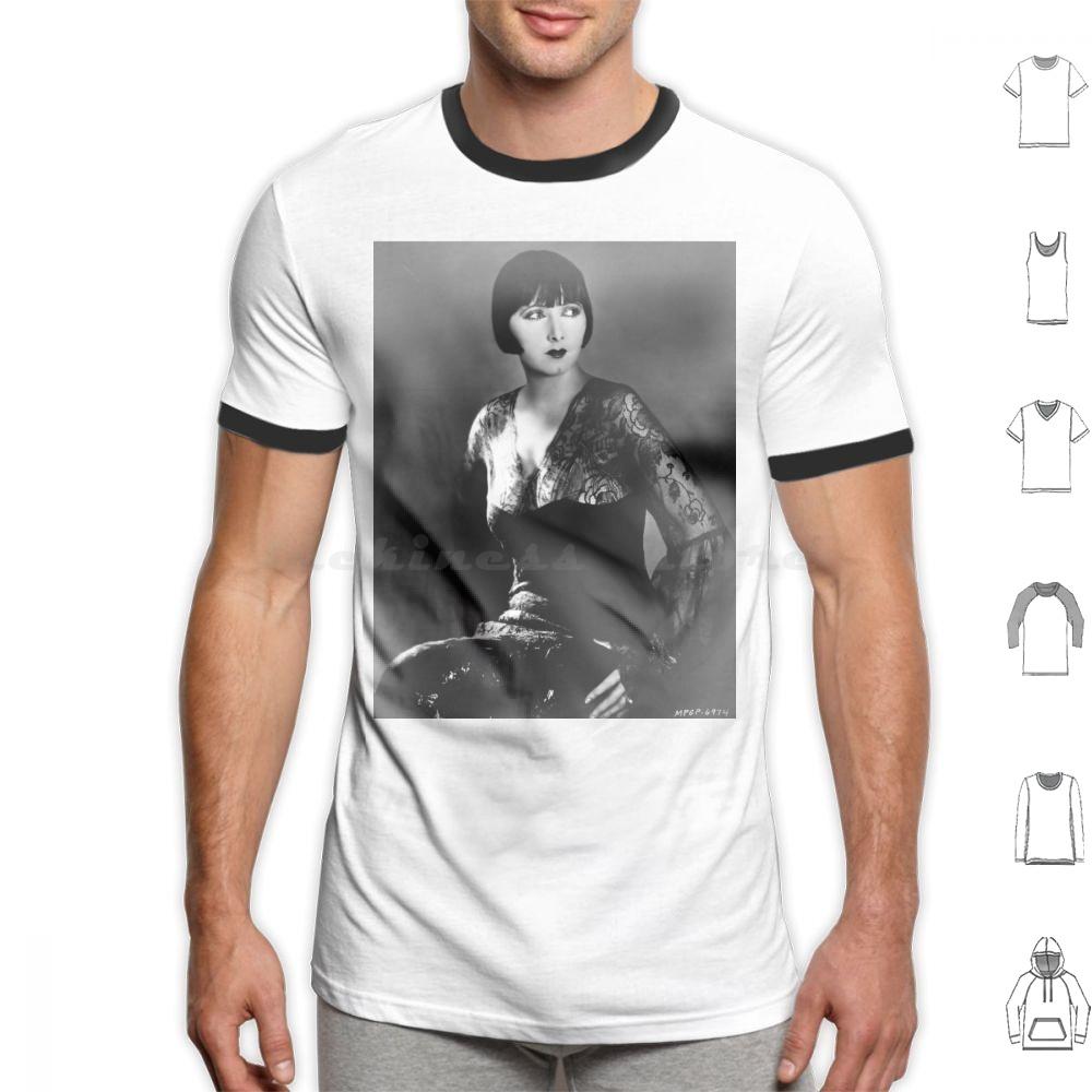 Mae Busch In 1925 T Shirt Cotton Men Women DIY Print Mae Busch Vamp Silent Film 1920s Flapper Old Hollywood Silent Movie Bobbed
