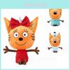Cute Kitty Plush Toy With Pudding Cookie Candy Soft Stuffed Animal Doll For Girls Children's Birthday Gift Adorable!