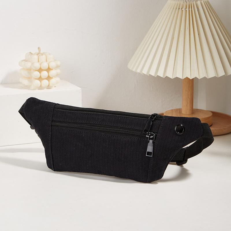 

Новая женская многофункциональная холщовая нагрудная сумка большой вместимости, модная спортивная сумка для мобильного телефона, повседневная простая универсальная поясная сумка