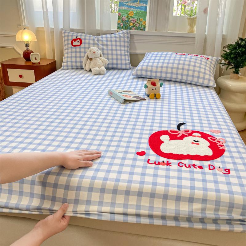 2026 Cotton-Like Embroidered Coarse Cloth Towel Bed Sheet