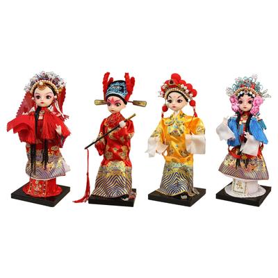Chinese Doll Statue Gift Collection Craftsmanship Peking Opera Sculpture for Table Centerpieces Bedroom Peking Opera Lover