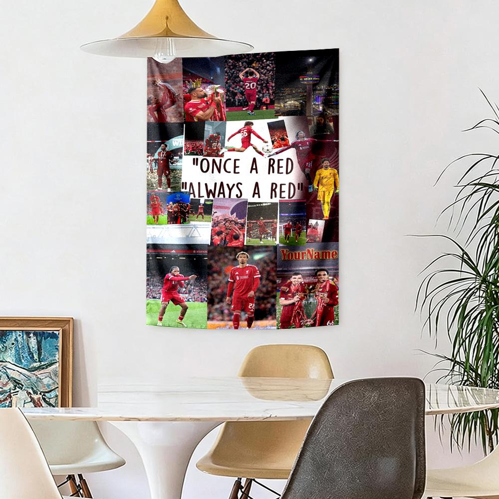 Liverpool Custom Your Name Wall Decor Tapestry Art For Pet Memorial Birthdaywedding Party Backdrop Family Gift