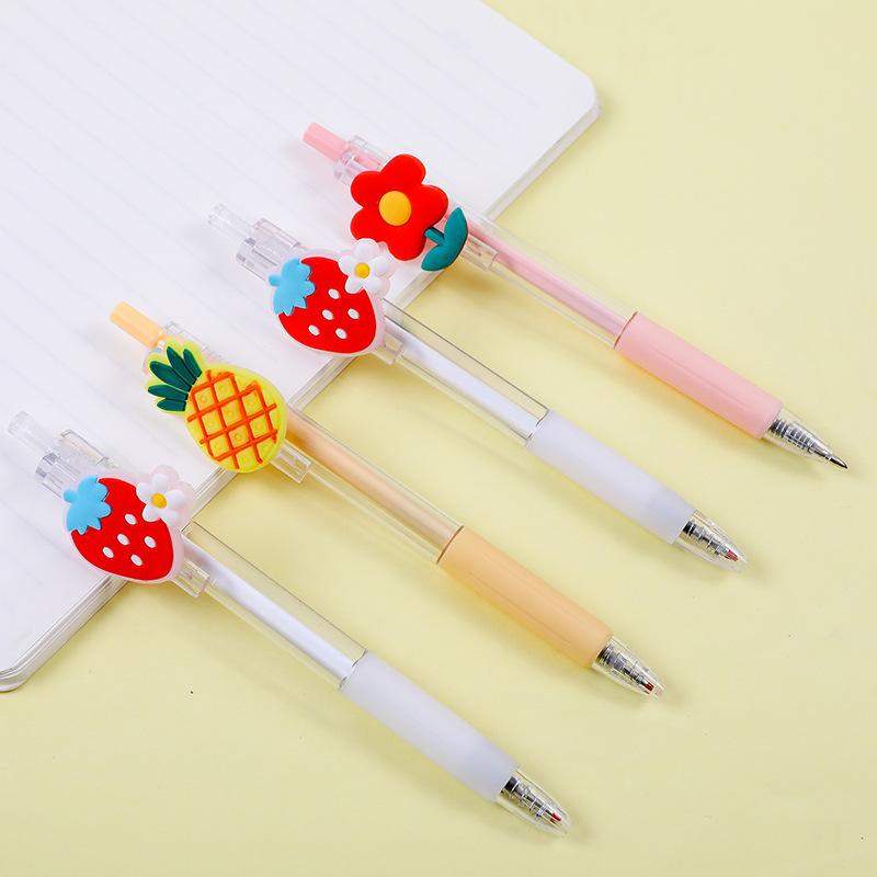 Back To School Season 10pcs Creative Neutral Pen Cartoon Patch Girl Sign Pen Morandi Patch Neutral Pen Gift Writing Smooth Office