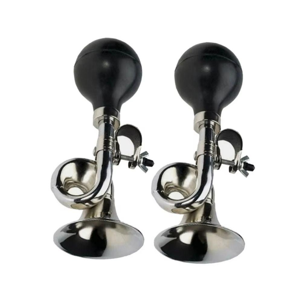 Silver Bike Snail Air Horn Squeeze Rubber Bike Bugle New Bicycle Bell