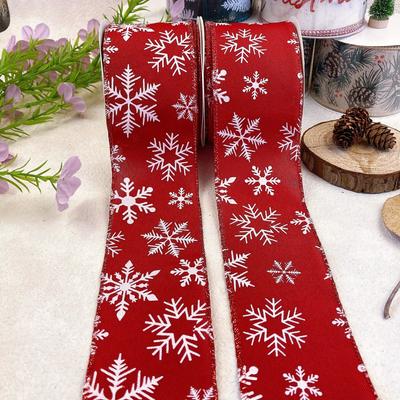 Christmas Gift Wrapping Ribbon, DIY Handmade Satin Bow Tie Ribbon,perfect for Flower Garlands, banners,Christmas,Thanksgiving