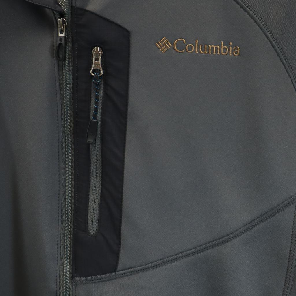 Columbia Track Top Wear S Charcoal Gray Outdoor OMNI-HEAT Pullover Men's Used