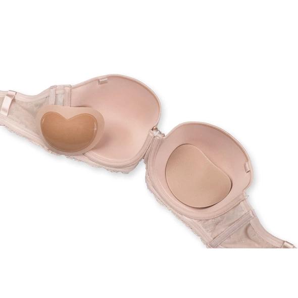 Bye Bra Adhesive Half Push-Up Pads Nude