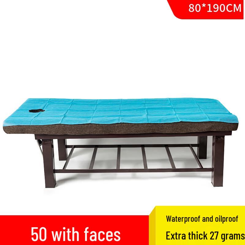 Lee Shen Thickened Disposable Bed Sheet with Face Hole 80x190cm with Face Hole