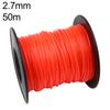 50M Grass Trimmer Line Nylon Spiral Brush Cutter Rope 2.7mm Summer Grass Trimmer & Lawn Mower Head Garden Power Tool Accessories