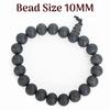 Unisex Natural Unpolished Kurunegala Bracelets Original Kurunegala Katta Bracelet Natural Black Ebony Wood 10Mm Bead Size Natural Black 1 Piece