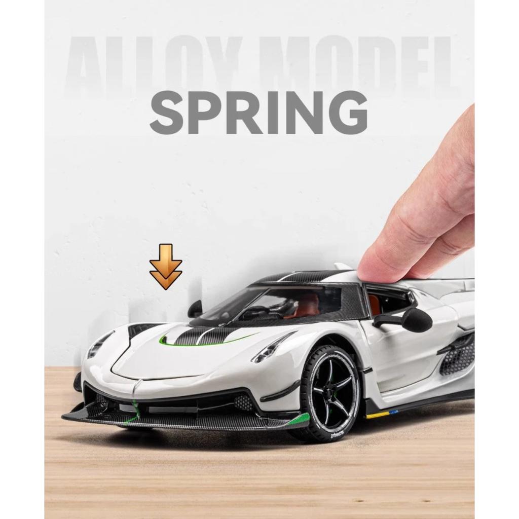 1/24 Koenigsegg Jesko Supercar Diecast Model Alloy Metal Car Classic Collections Hobbies Sentiments High Simulation Decorations Gift Friend