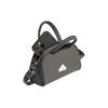 New Adidas Polyurethane Bowling Bag, Shoulder Bag, Handbag Regular Women's Charcoal Gray & White IN9112