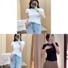 Short Sleeve T Shirt For Women With Slim Fit Cotton Blend Casual Summer Top
