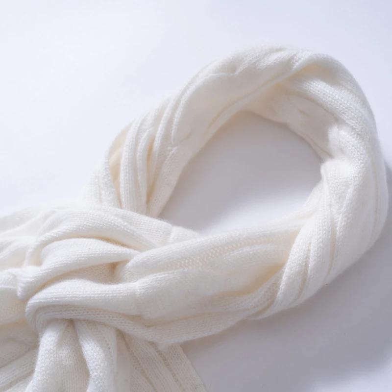 Ladies 100% Cashmere Soft Pashmina Windproof Neckerchief Solid Color Printed Warmth Outdoor Hiking Casual Wear for Winter