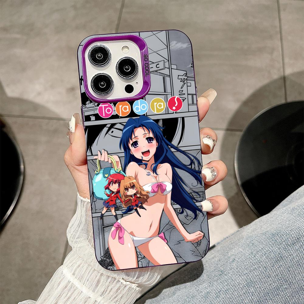 Toradora Kawashima Phone Case for iPhone 17 16 15 14 13 12 11 X XR XS Air Pro Max Plus Purple Colorful Silver Cover