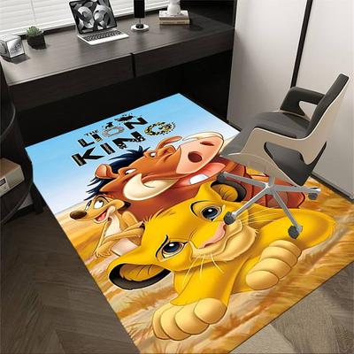 1pc Lion King Carpet Office Rug Mat Home Decor Area Carpet Festival Gift Office Desk Chair Carpet Longlasting Material1107L